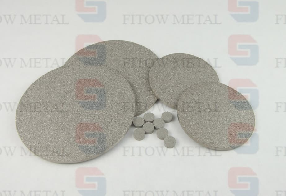 stainless steel or titanium sintered filter in disc plate or tubes
